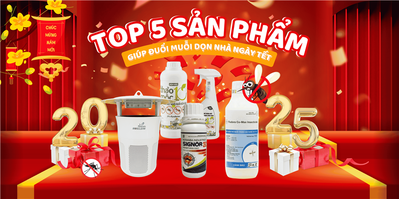 Top 5 sản phẩm dọn sạch muỗi, đón Tết yên tâm và an toàn!