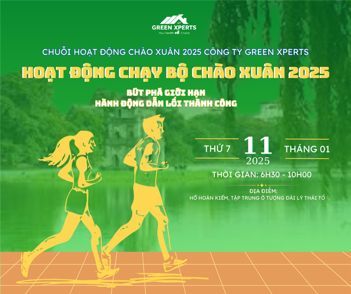 Khởi Đầu Năm Mới Khỏe Mạnh: Chạy Bộ Tại Hồ Gươm Cùng Green Xperts