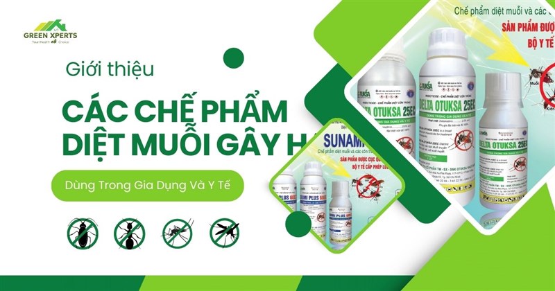 Giới Thiệu Các Chế Phẩm Diệt Muỗi Gây Hại Dùng Trong Gia Dụng Và Y Tế