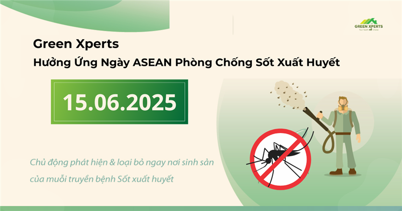 Green Xperts Hưởng Ứng Ngày ASEAN Phòng Chống Sốt Xuất Huyết 2025: Chung Tay Vì Một Cộng Đồng Không Muỗi