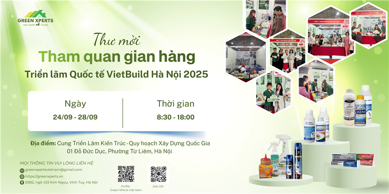 GREEN XPERTS THAM DỰ TRIỂN LÃM VIETBUILD HÀ NỘI 2025 – HÂN HẠNH KÍNH MỜI QUÝ KHÁCH HÀNG VÀ ĐỐI TÁC THAM QUAN GIAN HÀNG