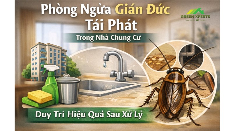 DUY TRÌ HIỆU QUẢ SAU XỬ LÝ – VỆ SINH NHÀ CỬA ĐÚNG CÁCH ĐỂ PHÒNG NGỪA TÁI PHÁT GIÁN ĐỨC TẠI NHÀ CHUNG CƯ