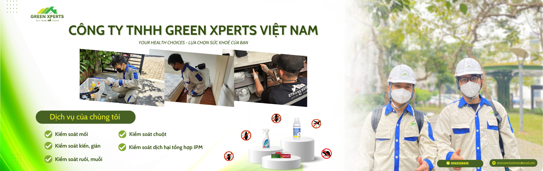 Chuyên gia kiểm soát côn trùng và sinh vật gây hại