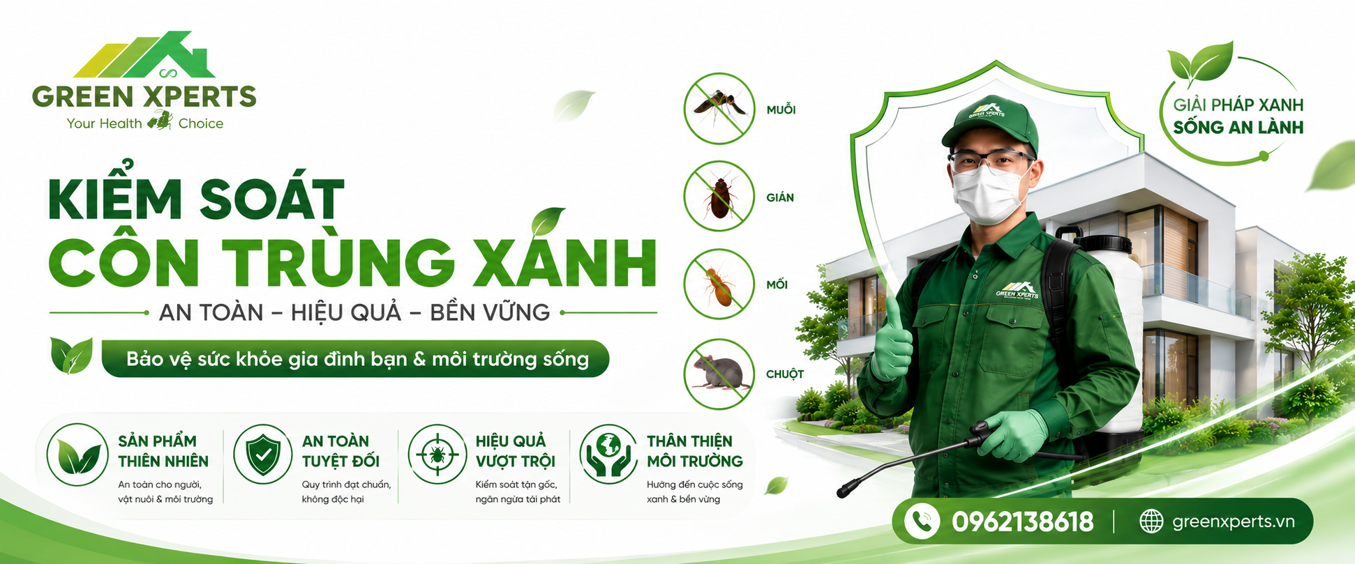 Dịch vụ Kiểm soát côn trùng Green Xperts