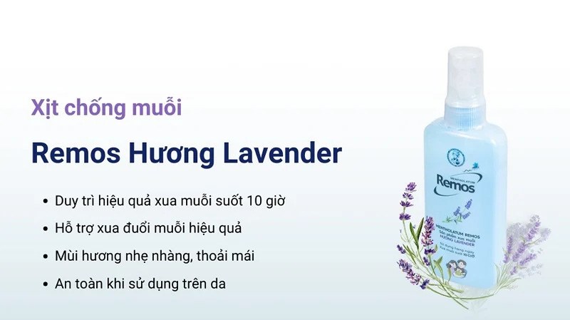 XỊT CHỐNG MUỖI REMOS CHO NGƯỜI LỚN VÀ TRẺ EM
