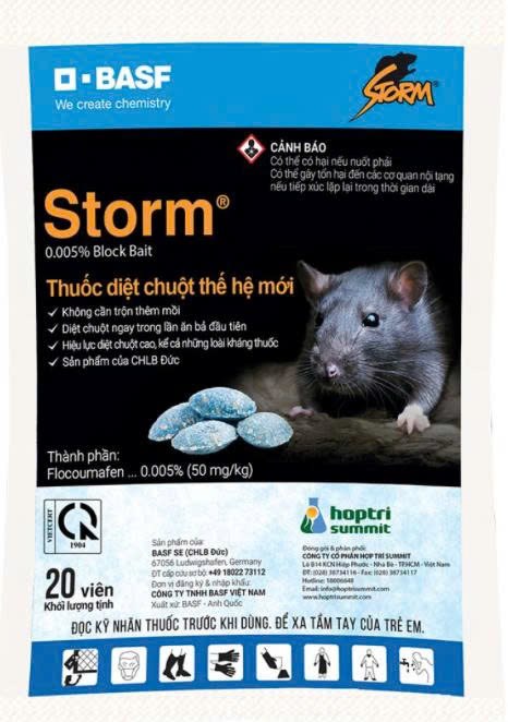 Thuốc trừ Chuột Storm (gói 1kg) BAFS Đức